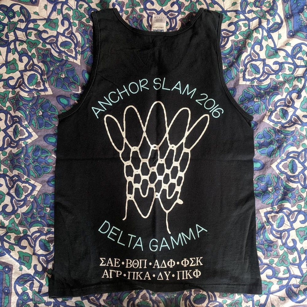 Small Black Delta Gamma Tank